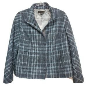 Talbots Wool/poly blend plaid jacket size 12